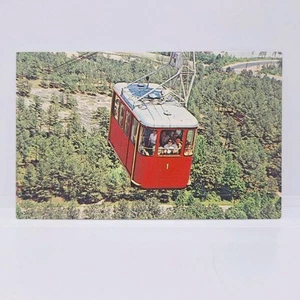 Postal de PC cromada vintage de teleférico aéreo, Stone Mountain, Georgia - Imagen 1 de 2