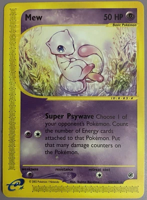 Pokemon Expedition Mew 055/165 Non-Holo Rare Near Mint - Image 1 of 2