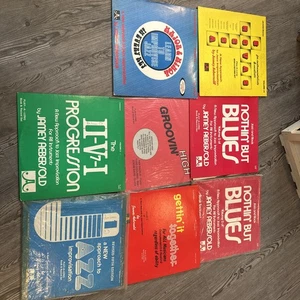 Jamey Aebersold Jazz Rock Music LOT x 9 Vintage LP Records - Missing Books - Picture 1 of 9