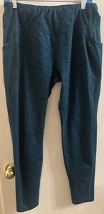 AVIA Women's Sz L Blue/ Green 7/8 Length Athletic Leggings Pants - Picture 1 of 5