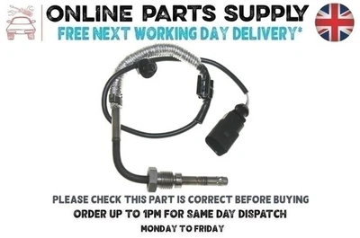 Sensor de temperatura dos gases de escape para AUDI A6 Allroad C7 3.0 TDI quattro 2012-2014 - Imagem 1 de 4