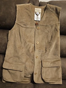 BERETTA Womens Corduroy Gilet/Vest Light Brown Size 42 Msde In Italy NWT - Picture 1 of 19