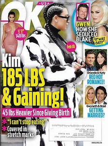 OK! Magazine February 29 2016 Kim Kardashian Gwen Stefani Owen Wilson - Imagen 1 de 5