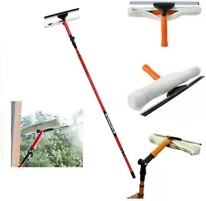 3.5 meter Telescopic Squeegee Cleaner Window Glass Cleaning Kit Extendable Pole - Picture 1 of 5