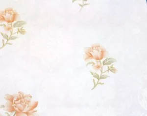 5m or 10m Shabby Chic Floral Orange Victorian Sticky Back Vinyl Wallpaper Rose - Picture 1 of 2