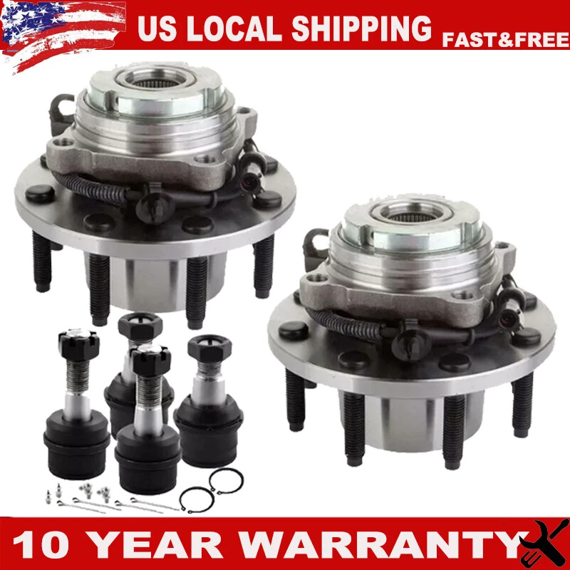 前轮轴承轮毂和组装球接头适用于福特 f-250 f-350 Super Duty — 第 1/4 张图片