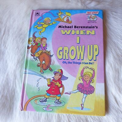 Berenstain Bears WHEN I GROW UP OH The Things I Can Be 1992 Vtg Berenstain Bears • 44.44$