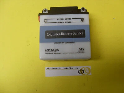 Oldtimer-Batterie 6 V 11 Ah, Blei/ S, trocken vorgeladen 12 x 6 x 13 cm L-B-H - Bild 1 von 2