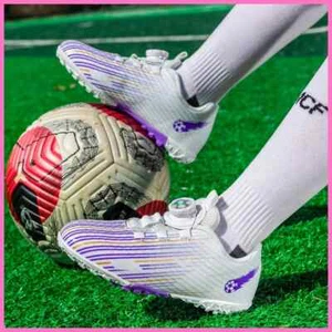 Soccer Shoes TF/FG Football Boots Cleats Grass Training Sneakers Outdoor Sports - Picture 1 of 25
