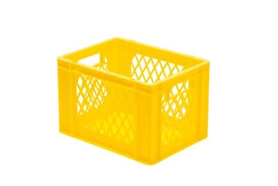 LA-KA-PE Euro-Stapelbehälter 400x300x270 mm durchbrochen gelb