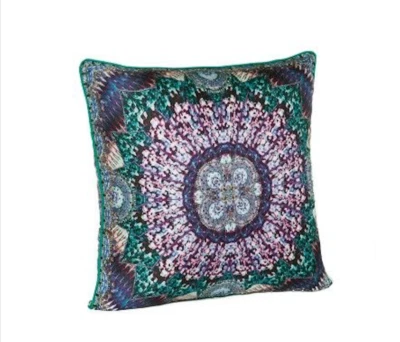 CAMILLA RISE AND DEVEIL COJÍN DOBLE CARA CRISTALES SEDA 45x45 cm Foto 1 de 4