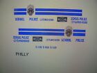 Philadelphia Pennsylvania School Police Patrol Car decals 1:24