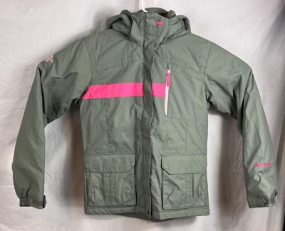 Chaqueta Columbia resistente al agua Opulence Way Storm Hood Juvenil 14/16 SG5421 Nueva Foto 1 de 4