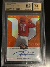 2017 Leaf Valiant Draft Rhys Hoskins Orange 8/25 #BA-RH1 BGS 9.5 GEM MINT Auto
