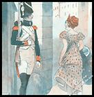 1927 Original French  print Military service obligations Soldier by Vallet