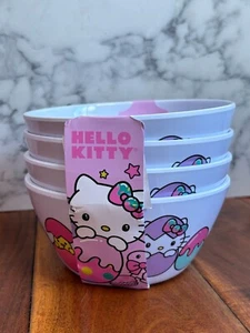 NWT Hello Kitty Easter Bunny Rabbit Eggs 100% Melamine Bowls 6" x 6" x 3" - Picture 1 of 11