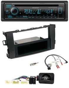 Kenwood Bluetooth DAB CD Lenkrad USB Autoradio für Toyota Auris 2007-2011 schwar - Bild 1 von 9