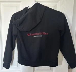 American Girl LA Hoodie Logo Black Girls MEDIUM 10/12 - Picture 1 of 6