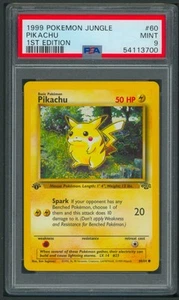 Pokémon 1st Edition Jungle Pikachu 60/64 PSA 9 - Picture 1 of 2