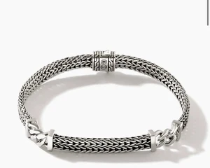 John Hardy 925 Sterling Silver Rata Chain Bracelet 6mm - Picture 1 of 6
