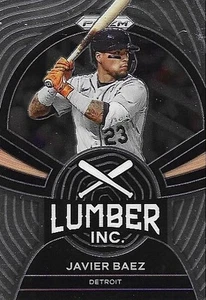 2022 Panini Prizm LI-1 Javier Baez Lumber Inc Detroit Tigers Baseball Card - Picture 1 of 2