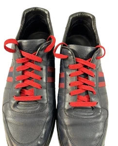 Gucci Andros Sneaker Blu 10.5G 11.5US 44.5EU Scarpe Casual in Pelle 147283 con Scatola - Foto 1 di 5