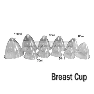 2PCS 60-120ML Breast Enhance Breast Cups For Vacuum Therapy Enlargement Machine - Picture 1 of 17