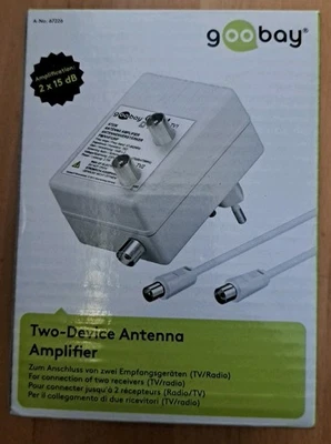 Zweigeräte Breitband Antennenverstärker von Goobay Art.-Nr. 67226 Amplifier - Bild 1 von 2