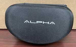 ALPHA Pulse Headphones Hard Black Zip Up Case ONLY Travel Storage - Picture 1 of 4