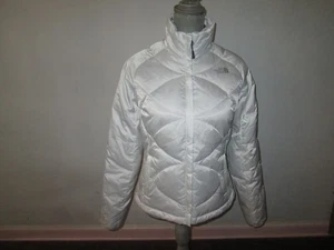 Women's THE NORTH FACE 550 White Goose Down Insulated Puffer Full-Zip Jacket ~ S - Picture 1 of 6