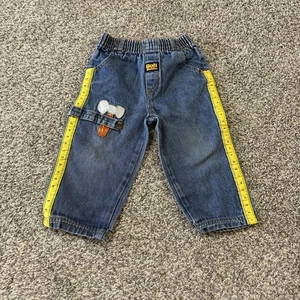 Vintage Y2K Bob The Builder Cargo Jeans Jungen Kleinkind 3T Denim Hose - Bild 1 von 4