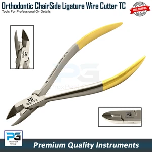 Orthodontic Pliers Ligature Hard Wire Cutter TC Chairside Tip Ortho Instruments - Picture 1 of 8