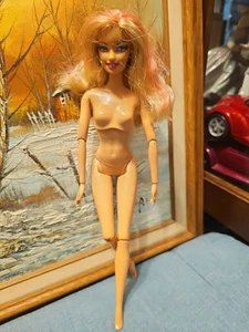 Nude 2009 Hybrid Barbie Doll BLONDE&PINK Hair, Made to Move Body, Mattel See - Bild 1 von 24