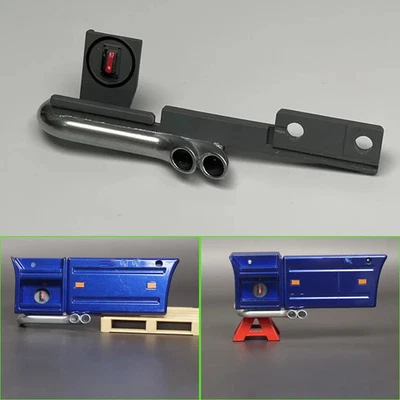 1pcs Plastik Simulation Auspuffrohr Für 1/14 Tamiya RC LKW Scania R620 R470 - Bild 1 von 4