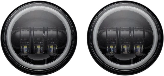 Custom Dynamics 4.5" LED Passing Lamps with Halo Black #CD-45-B - Image 1 of 1