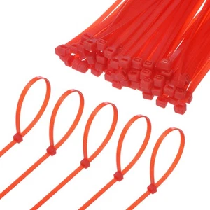 Fascette in nylon da 1000 pezzi 16 pollici 49 libbre per interni/esterni [rosso] - Afbeelding 1 van 6