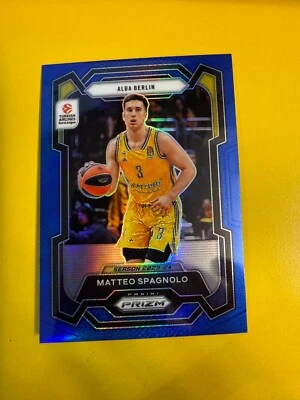 BRS27707 2023-24 Turkish Airlines EuroLeague Prizm Blue #41 Matteo Spagnol  /199 - Image 1 of 2