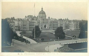 Postal RPPC Parlamento Edificio Victoria BC Sin estampar Sin usar Indiviso - Imagen 1 de 2