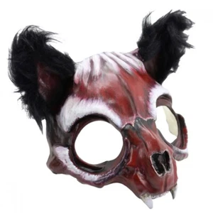Cat Skull Fox Skull Animal Skull Halloween Costume Masquerade Mask [Red] - Picture 1 of 3