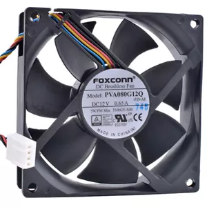 FOXCONN PVA080G12Q Fan 80*80*25mm 12V 0.65A 4Pin - Picture 1 of 1