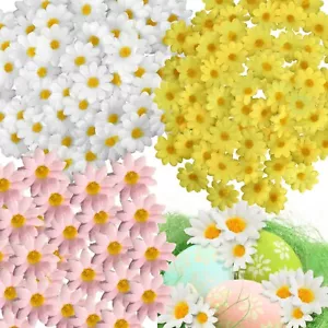 16x,32x Easter Fabric Daisies Bonnet Decorative Flowers Arts & Crafts Kids Daisy - Picture 1 of 59