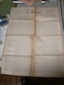Journal Le Temps Paris année 1900 - Imagen 1 de 1