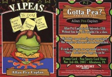 V.I. Peas NSU Promo Card # P-2 Allan Pea Caplan