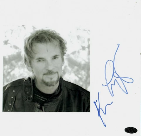 "Loggans & Messina" Kenny Loggins Signed 10X8 B&W Photo PAAS COA Cover