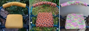 Cubierta de asiento de andador de algodón cubierta de respaldo de barra - Imagen 1 de 5