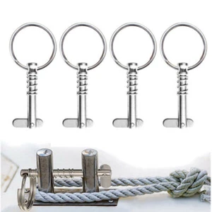 Quick Release Pin Stainless Steel Relacement Tool for Boat Universal Silver 4PC - Picture 1 of 8