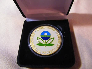 ENVIRONMENTAL PROTECTION AGENCY (EPA) Challenge Coin w/ Presentation Box - Picture 1 of 12