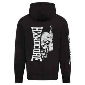 100% HARDCORE Ziphoody "Essential" | Black | Herren Gabber schwarz Sweatshirt - Picture 1 of 4