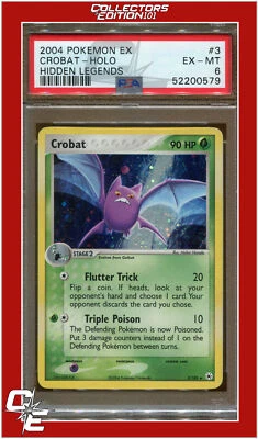 EX Hidden Legends 3 Crobat Holo PSA 6 - Image 1 of 2