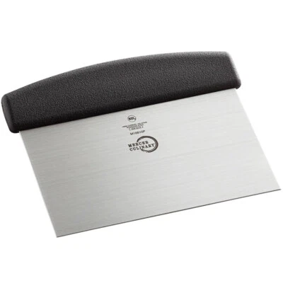 Mercer Culinary Millennia 6" x 5" Dough Cutter / Scraper With Black Handle - Image 1 of 2
